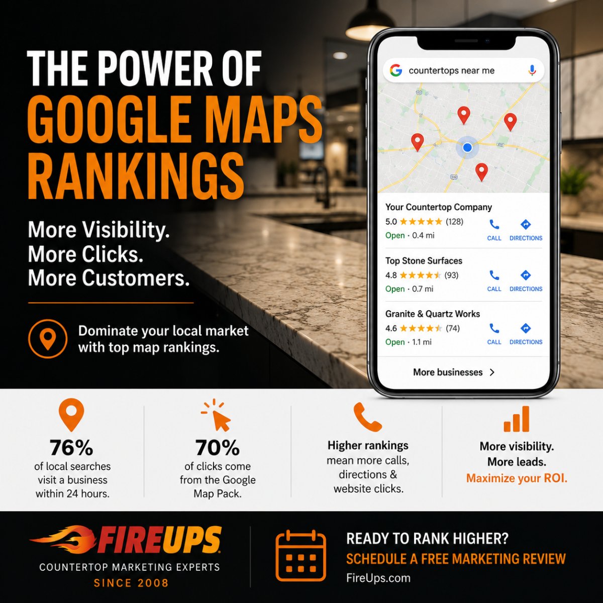 The Power of Google Maps Rankings for Local Countertop Businesses: What You Need to Know